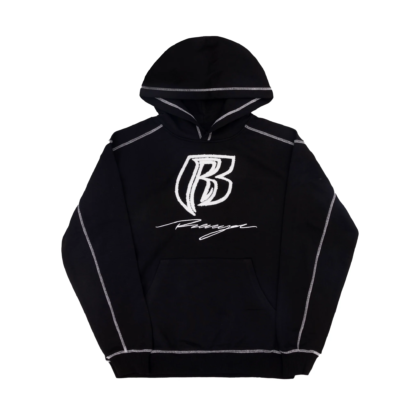 BLACK RYDER CONTRAST STITCH HOODIE